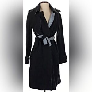Vince Camuto Wool Blend Coat Small Black